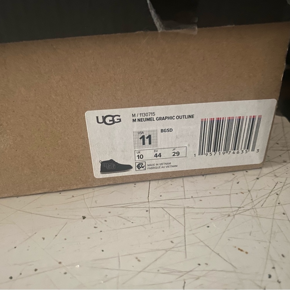 Neumel outlined black Uggs. *BRAND NEW* *NEVER WORN*